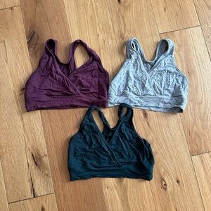 3 Kindred Bravely Crossover Nursing Bralettes